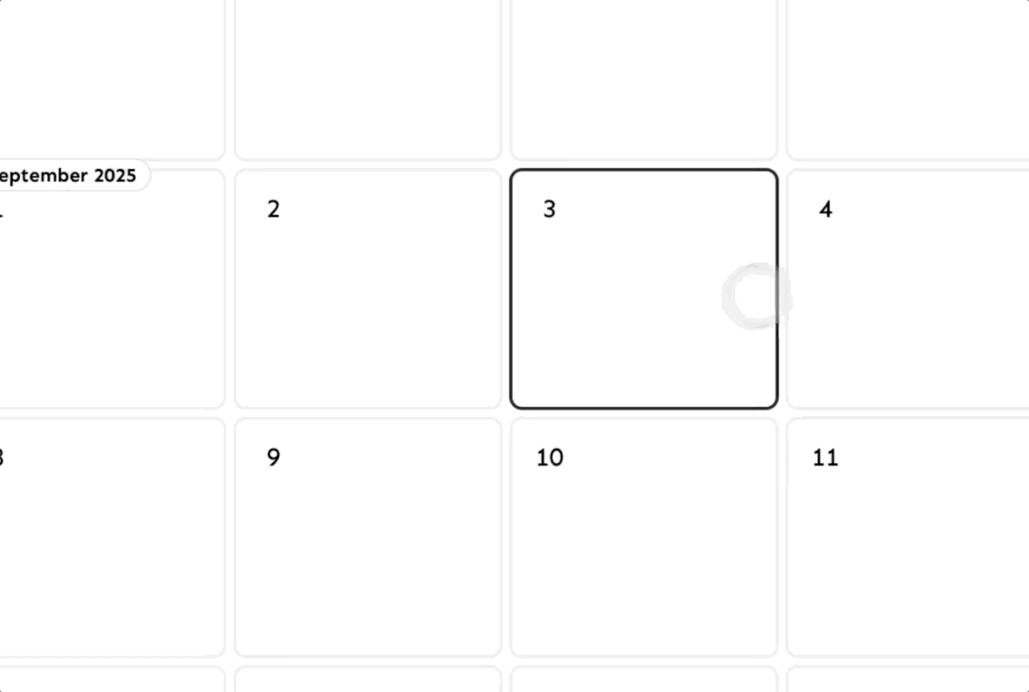 Triba calendar — scrollable year and bulk scheduling (add a poster image here)